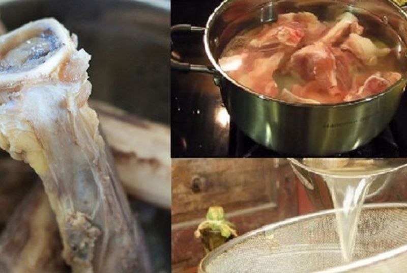 Ảnh 5: Xương cần được ninh kỹ để lấy hết nước ngọt