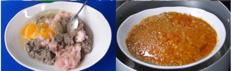 Ảnh 4: Nấm rơm bạn có thể để nguyên mũ hoặc cắt làm đôi