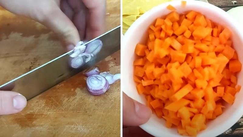 Nguyên liệu sau khi mua về cần phải được sơ chế sạch sẽ