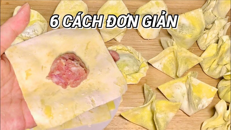 Mách bạn cách ướp thịt cho món hoành thánh chiên giòn