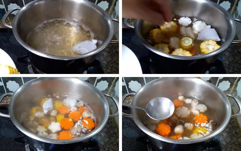 10: Bạn nên hầm kỹ một chút để nước lẩu ngọt thanh hơn