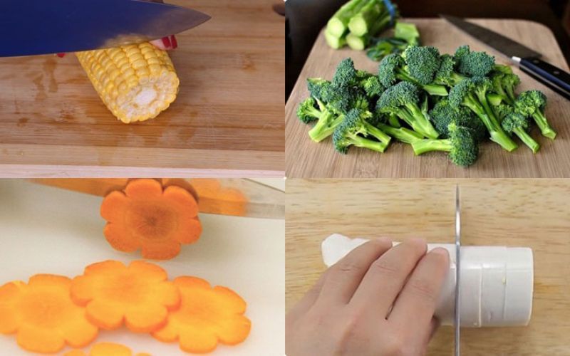 9: Hãy sơ chế các nguyên liệu thật sạch