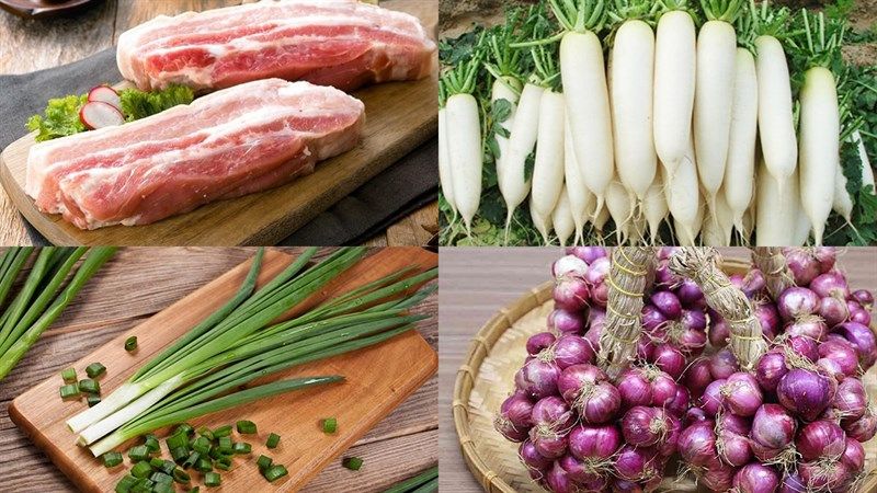 Ảnh 1: Nguyên liệu cần thiết cho món ăn