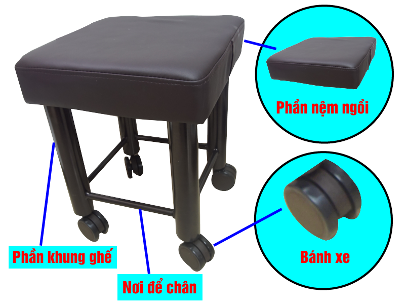 Ghế kĩ thuật viên 518-40 | Công ty Viên Mỹ chuyên cung cấp
