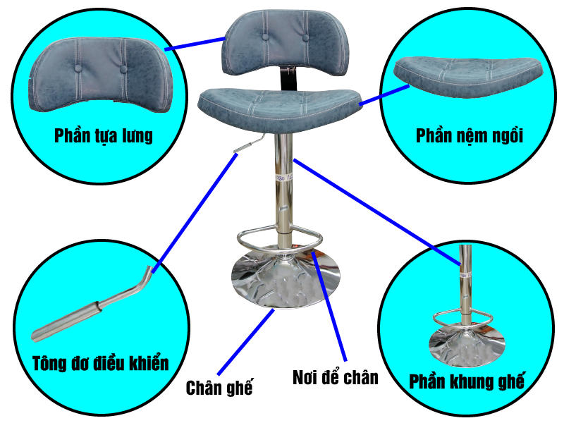 Ghế kĩ thuật viên A780-4 | Công ty Viên Mỹ chuyên cung cấp