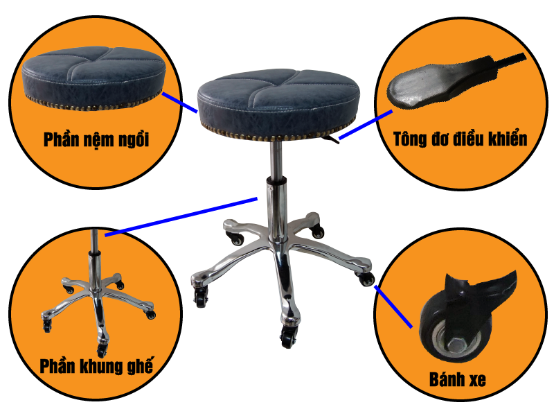 Ghế kĩ thuật viên A814-4