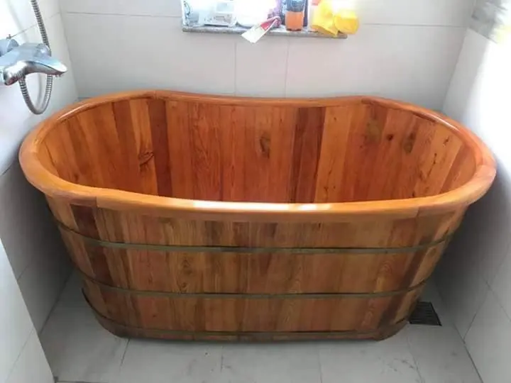 Bồn Tắm Gỗ Bách Hương BTG 123