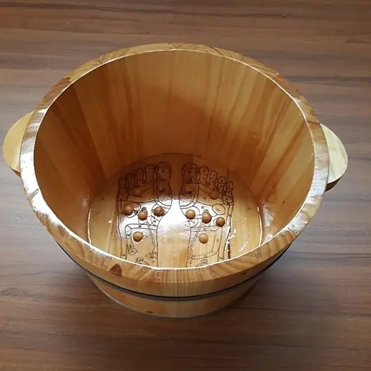 Chậu gỗ ngâm chân (nhám)