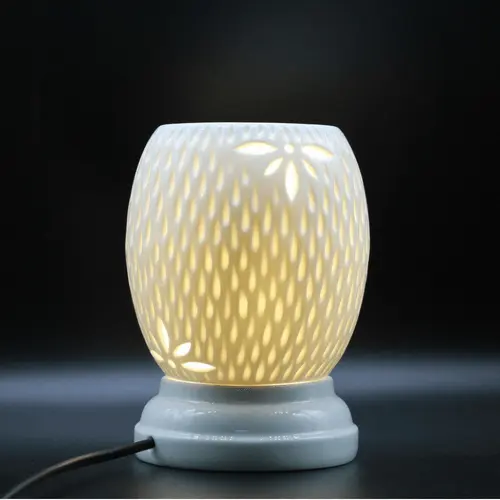 Đèn xông tinh dầu gốm trắng