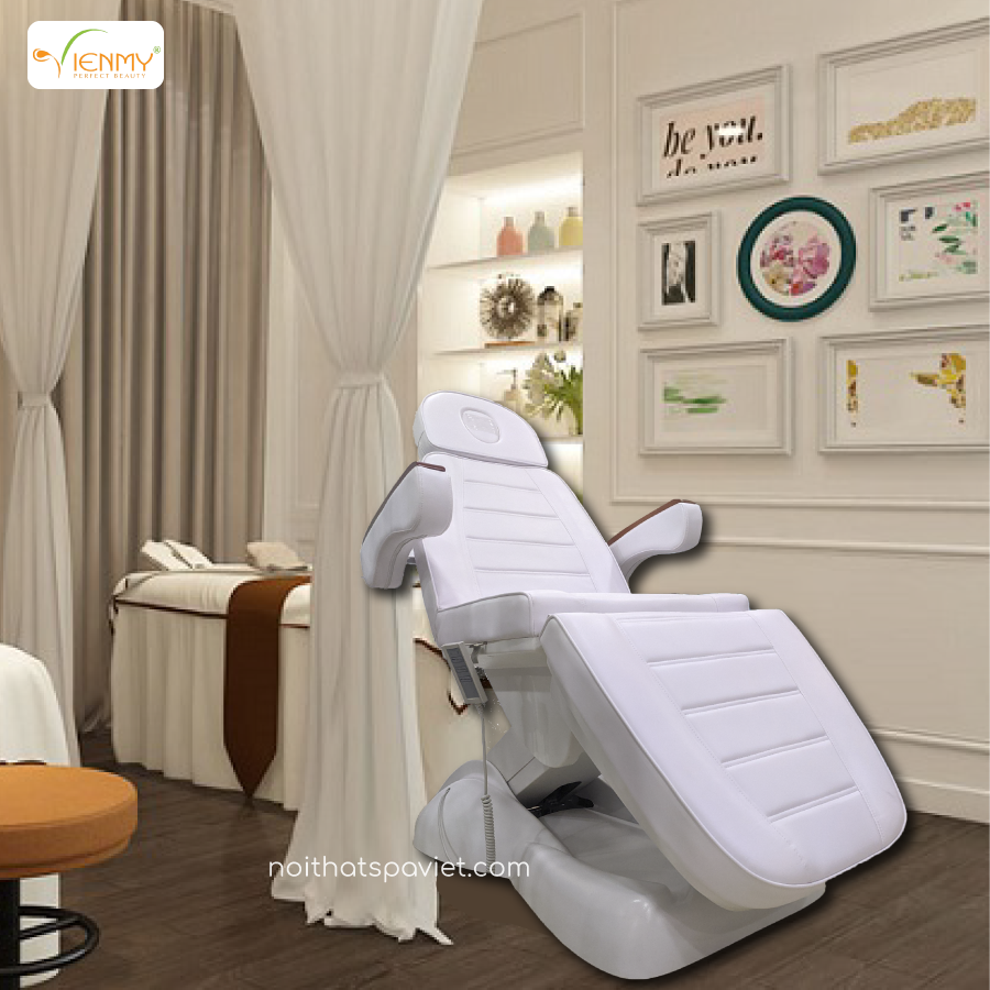 Giường thẩm mỹ tay vịn gỗ GTM-M808 | Công ty Viên Mỹ chuyên cung cấp
