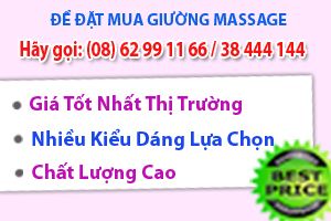 Giường massage spa chân gỗ thông