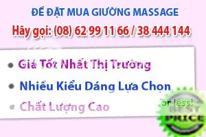 Giường massage chân gỗ tràm