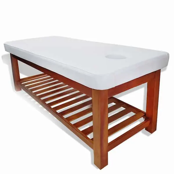Giường massage spa chân gỗ thông