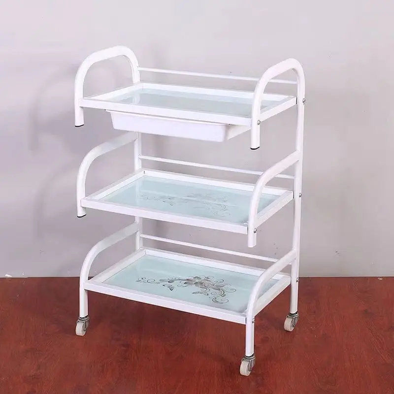 Kệ sắt 3 tầng có hoa văn