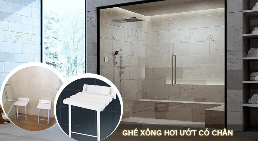 Phòng Xông Hơi Ướt Có Ghế Composite l Phòn Xong Hoi Uot Co Ghe Composite
